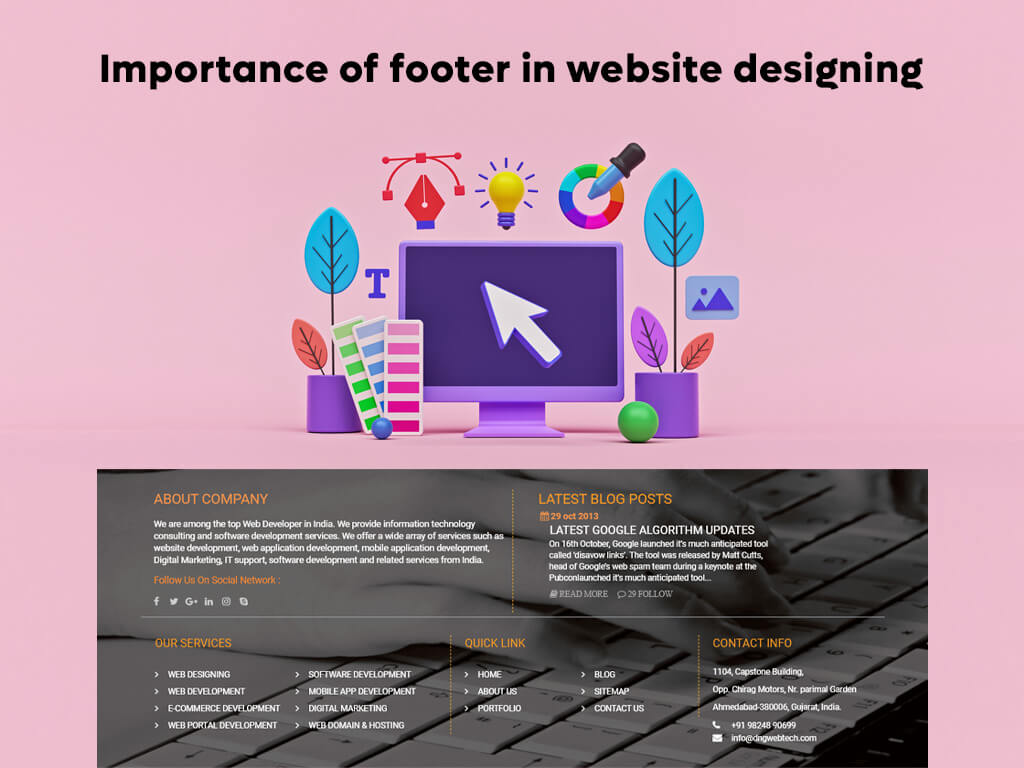 website footer designing