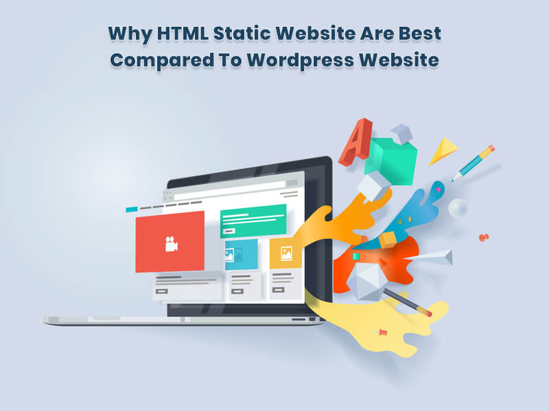 comparisons between HTML static websites and wordPress websites