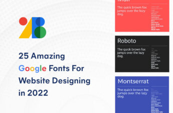Google Fonts for Website Designing