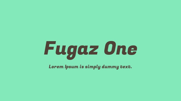 Fugaz One google fonts for website designing